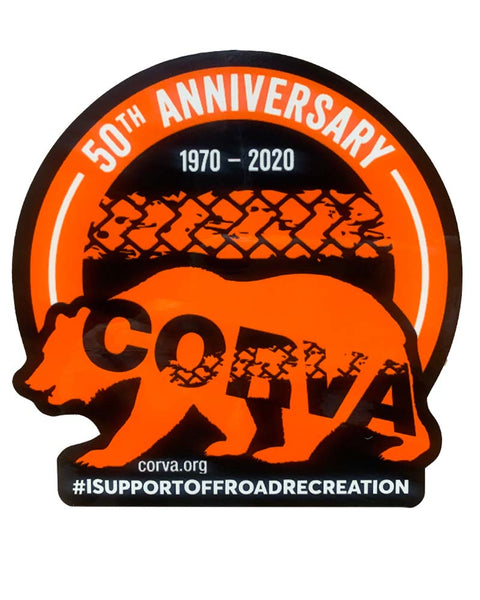 CORVA 50th Anniversary Bear Sticker