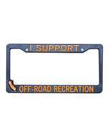 I SUPPORT CORVA License Plate Frame - 2 Options