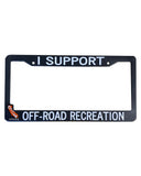 I SUPPORT CORVA License Plate Frame - 2 Options